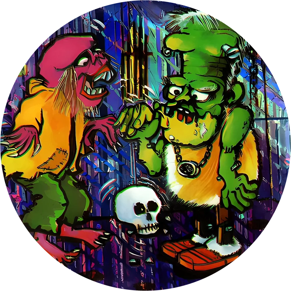 Фишка Monsters (Монстры) №19 — кэпс из 90-х