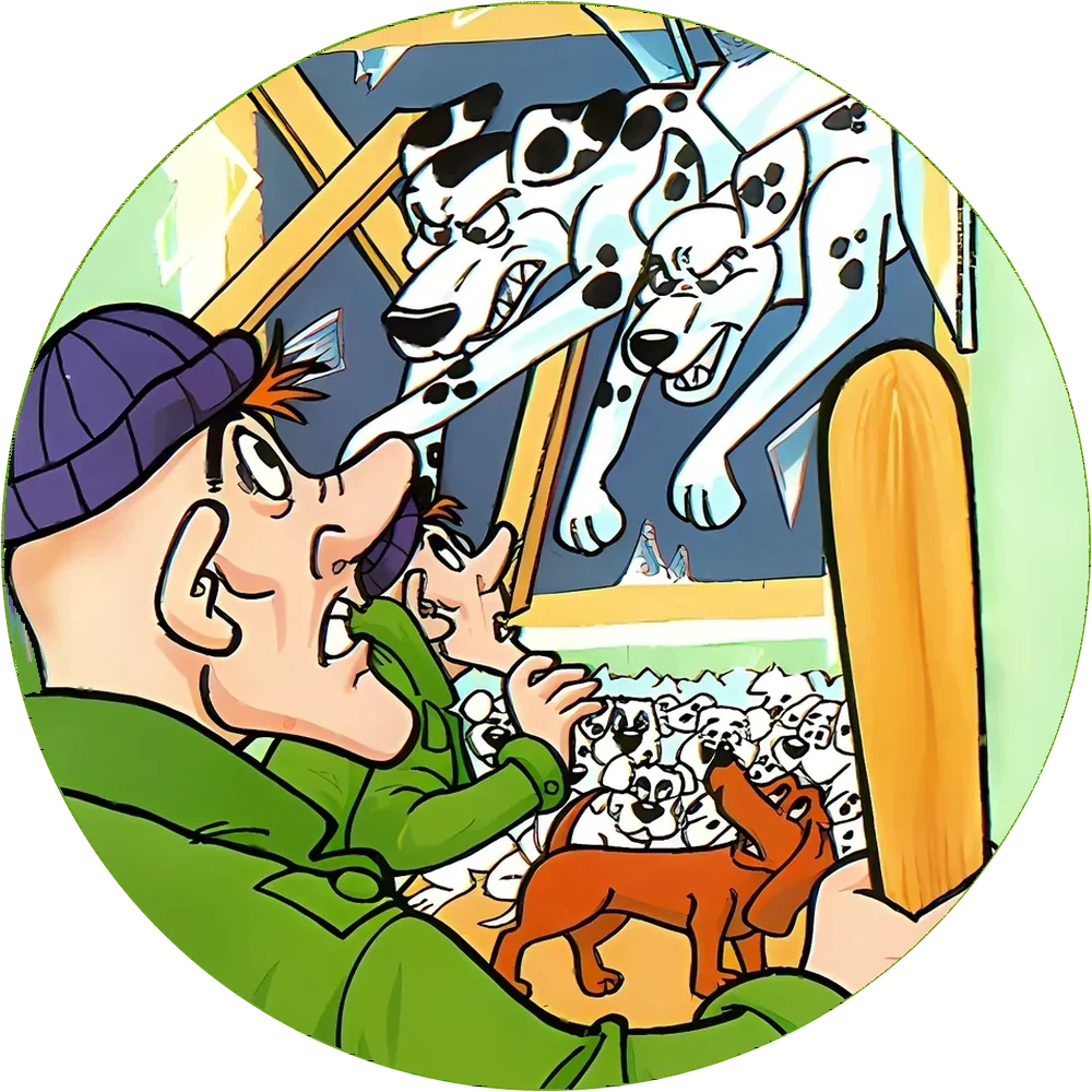 Фишка Dalmatians (101 далматинец) №25 — кэпс из 90-х