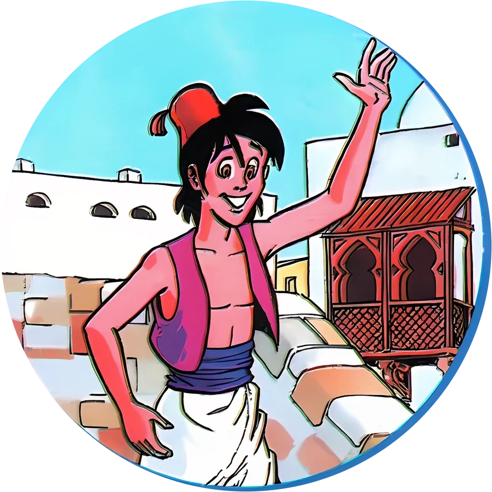 Aladdin cap #1 — 90s pog