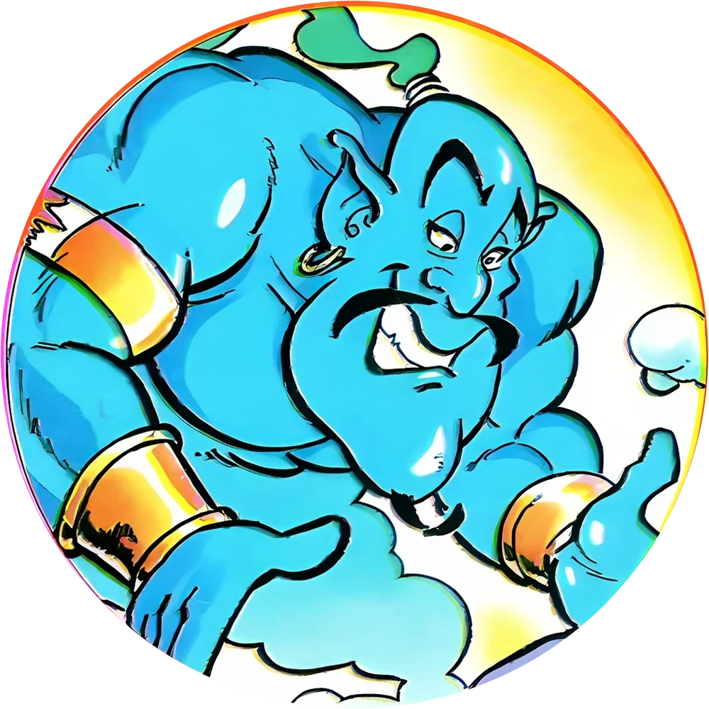 Aladdin cap #24 — 90s pog