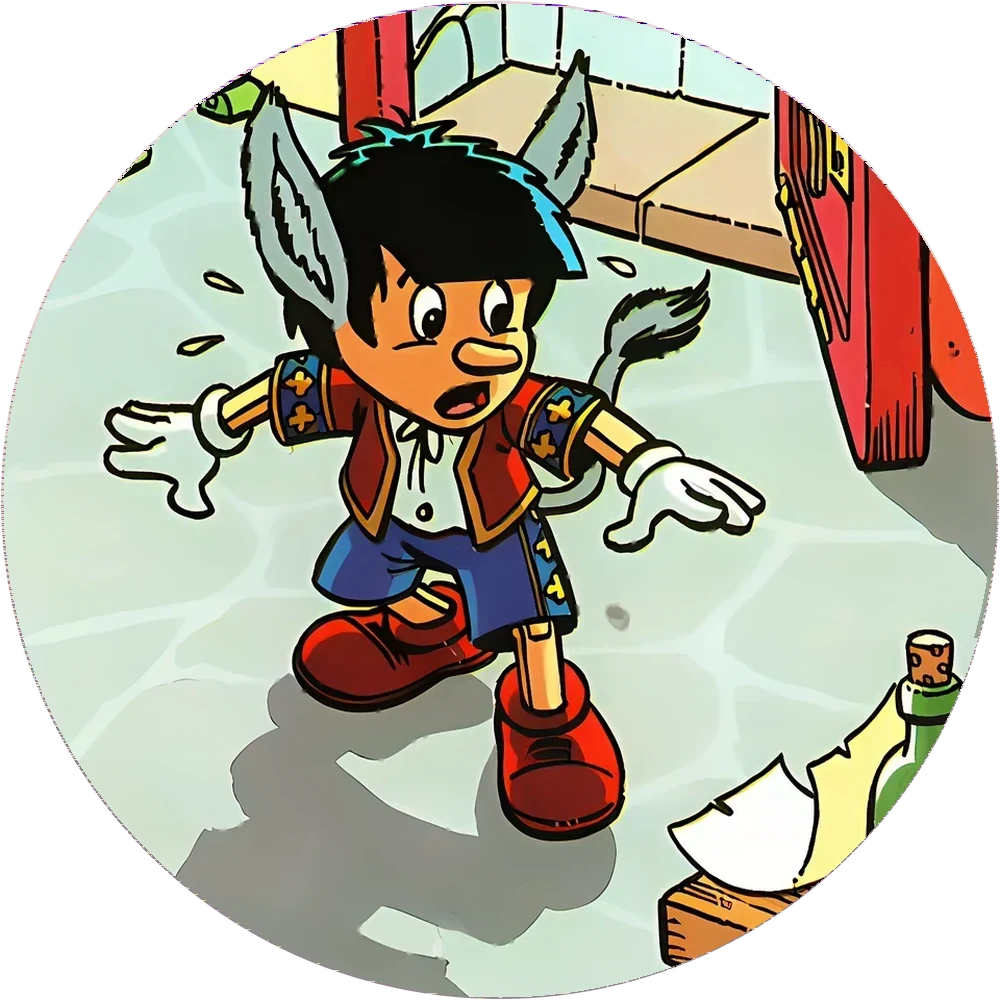 Pinocchio cap #17 — 90s pog