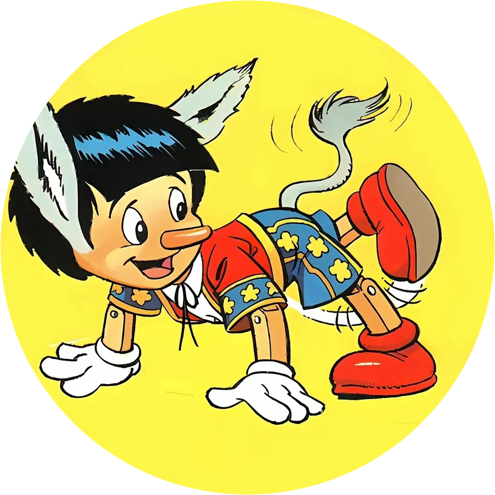Pinocchio cap #30 — 90s pog