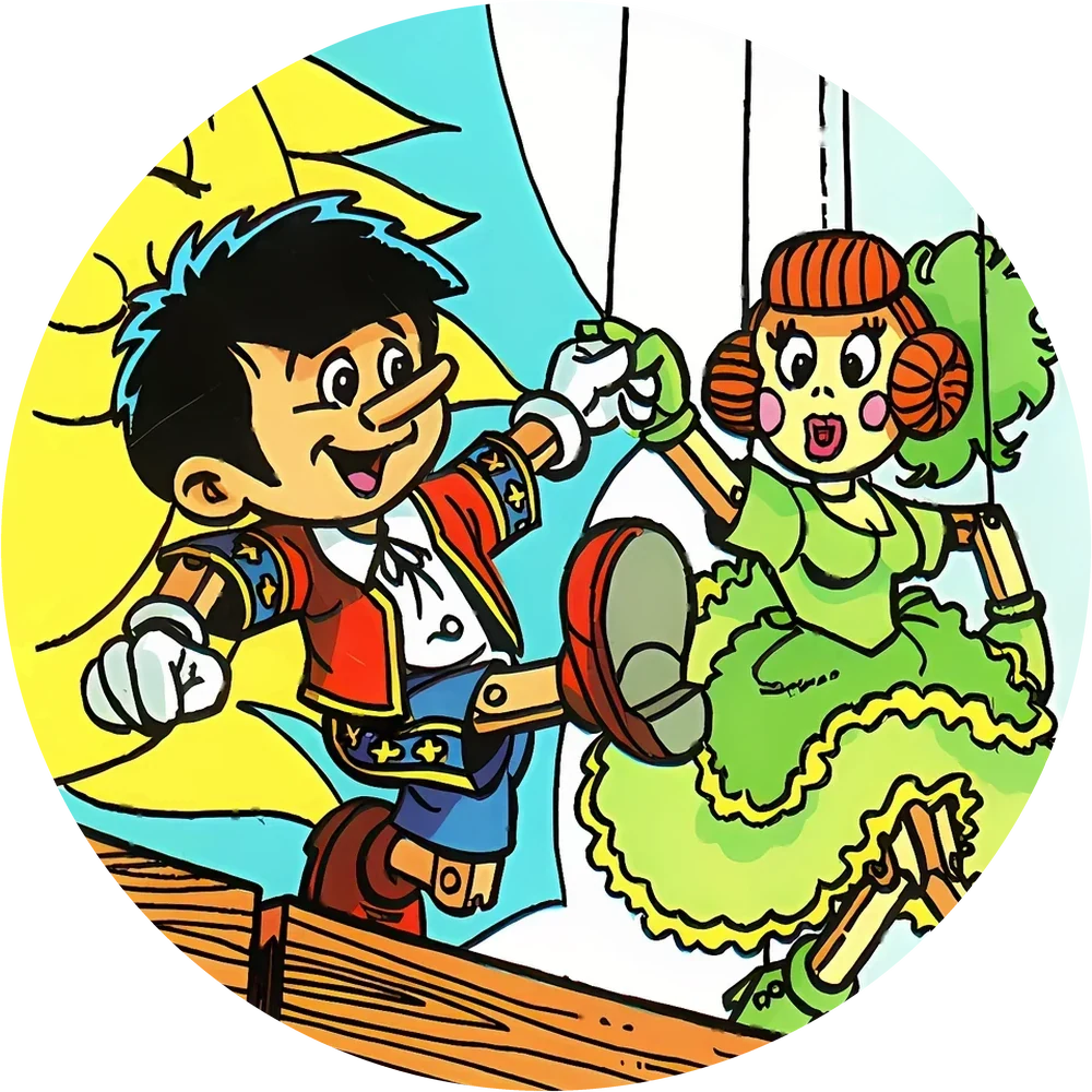 Pinocchio cap #6 — 90s pog