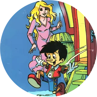 Buratino cap #10 — 90s pog