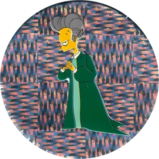 Pink Mad cap #100 — 90s pog