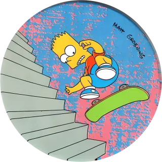 Pink Mad cap #43 — 90s pog