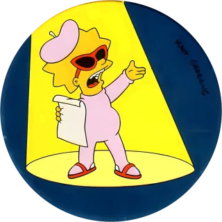 Pink Mad cap #65 — 90s pog