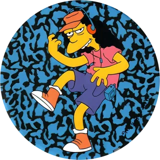 Pink Mad cap #95 — 90s pog